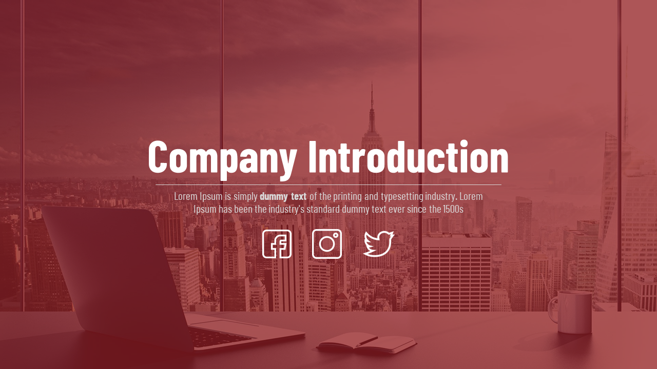 company induction presentation template